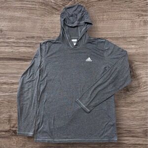 Adidas Mens Aeroknit Climacool Hoodie Grey Long Sleeve Training Shirt AA7183 M